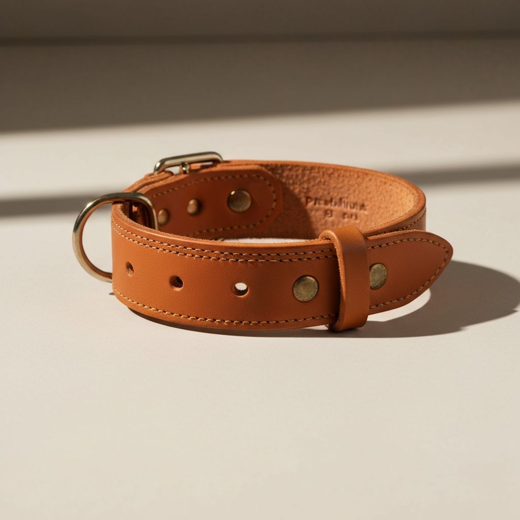 Warmes Karamellbraun-Leder, breite Ausführung